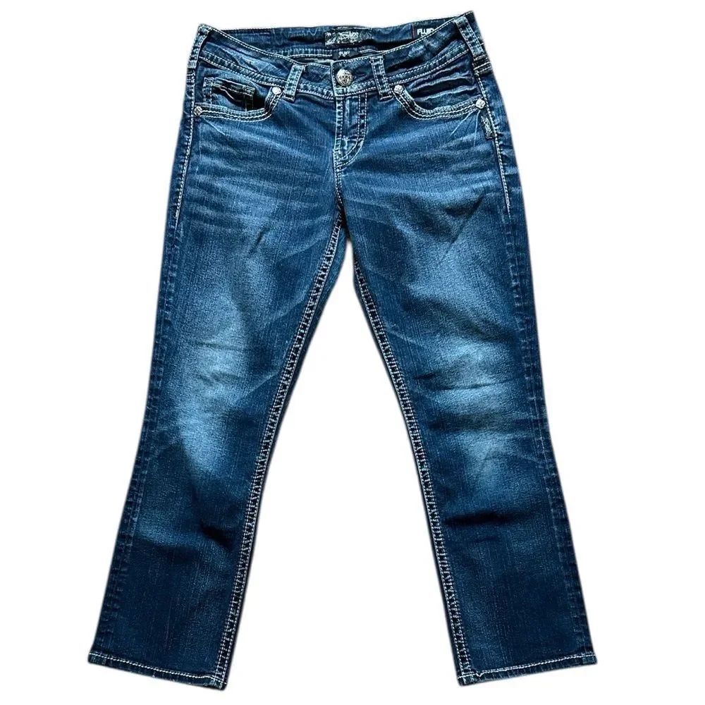 Silver Suki Mid Capri Jeans